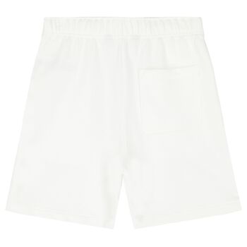 Boys White Logo Shorts