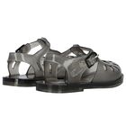Boys Black Logo Jelly Sandals, 1, hi-res