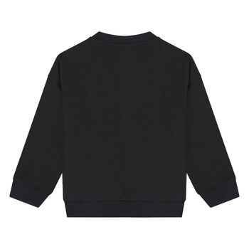 Younger Black Teddy Bear Logo Sweatshirt