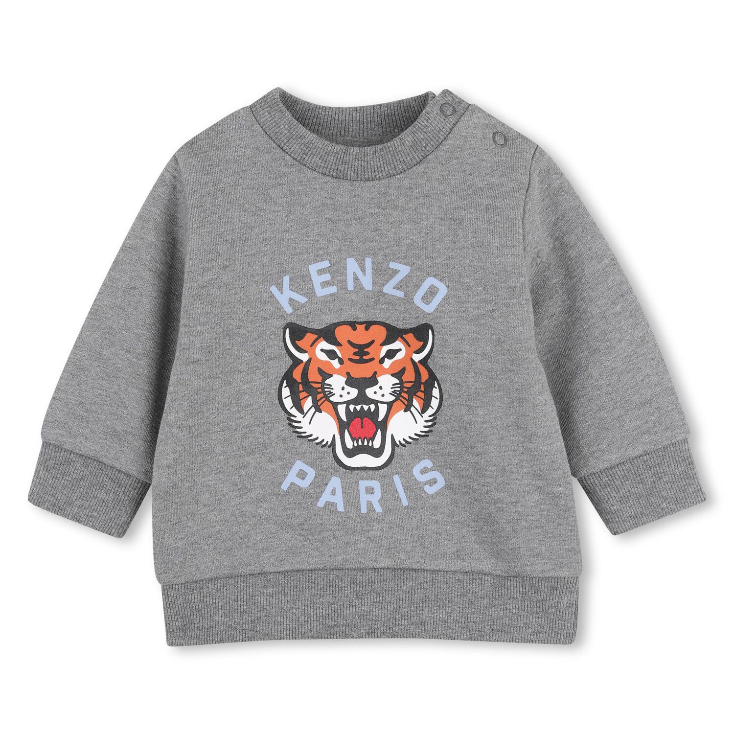 Younger Grey Tiger Logo Tracksuit, 2, hi-res