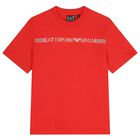 Boys Red & Black Logo Shorts Set, 3, hi-res