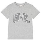 Boys Grey Logo T-Shirt, 2, hi-res