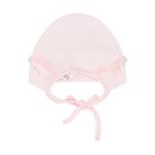 Baby Girls Pink Embroidered Hat, 1, hi-res