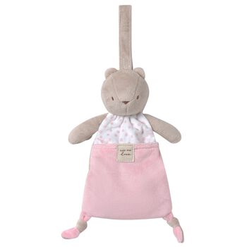 Baby Girls Pink & Beige Squirrel Doudou Comforter