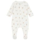Ivory & Beige Teddy Bear Babygrow, 1, hi-res