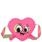 Girls Pink Heart Crossbody Bag ( 14cm ), 1, hi-res