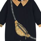 Baby Boys Navy Blue & Beige Geo Map Babygrow Gift Set, 1, hi-res