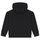 Black Logo Hooded Top, 1, hi-res