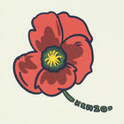 Girls Ivory Logo & Poppy T-Shirt, 1, hi-res