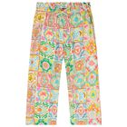 Girls Multi-Coloured Logo Trousers, 1, hi-res