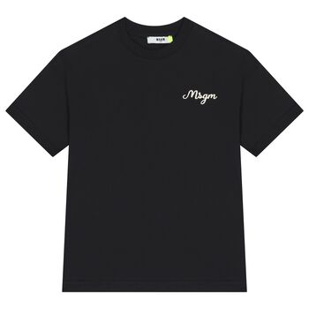Boys Black Logo T-Shirt