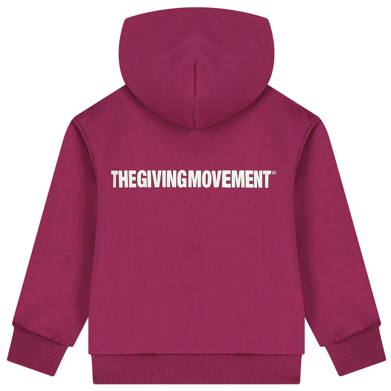 Burgundy Logo Hooded Zip Up Top, 1, hi-res