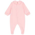 Baby Girls Pink Teddy Bear Logo Babygrow Gift Set, 1, hi-res