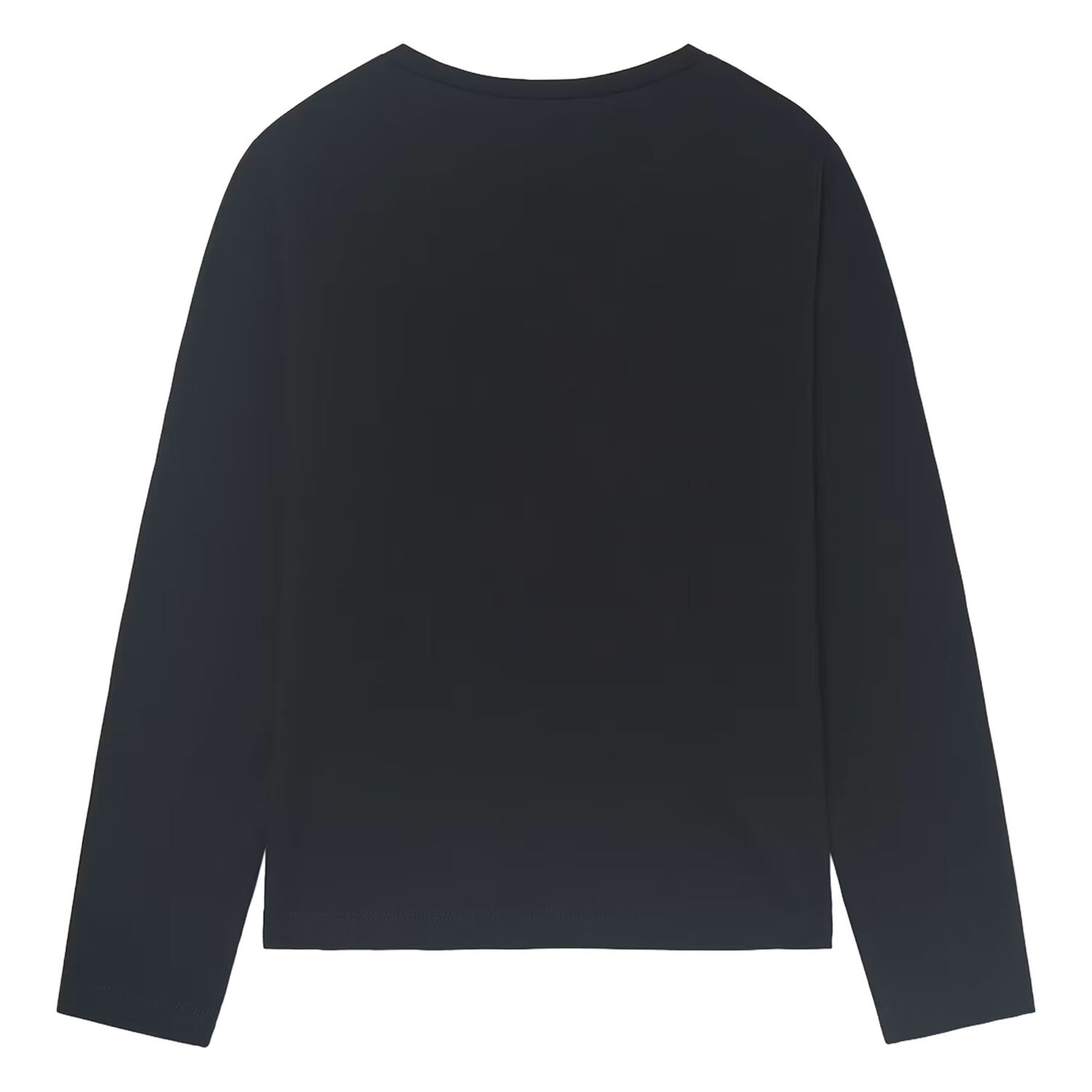 Girls Black Embellished Long Sleeve Top, 1, hi-res