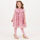 Girls Pink Bow Socks, 5, hi-res