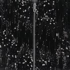 Girls Black Sequins Hooded Zip Up Top, 2, hi-res