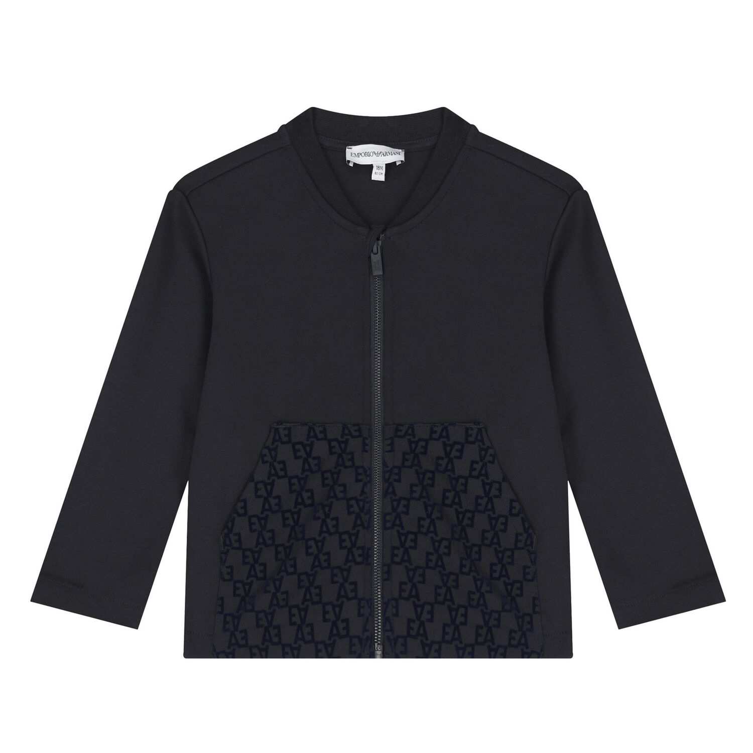 Younger Boys Navy Blue Logo Tracksuit, 1, hi-res