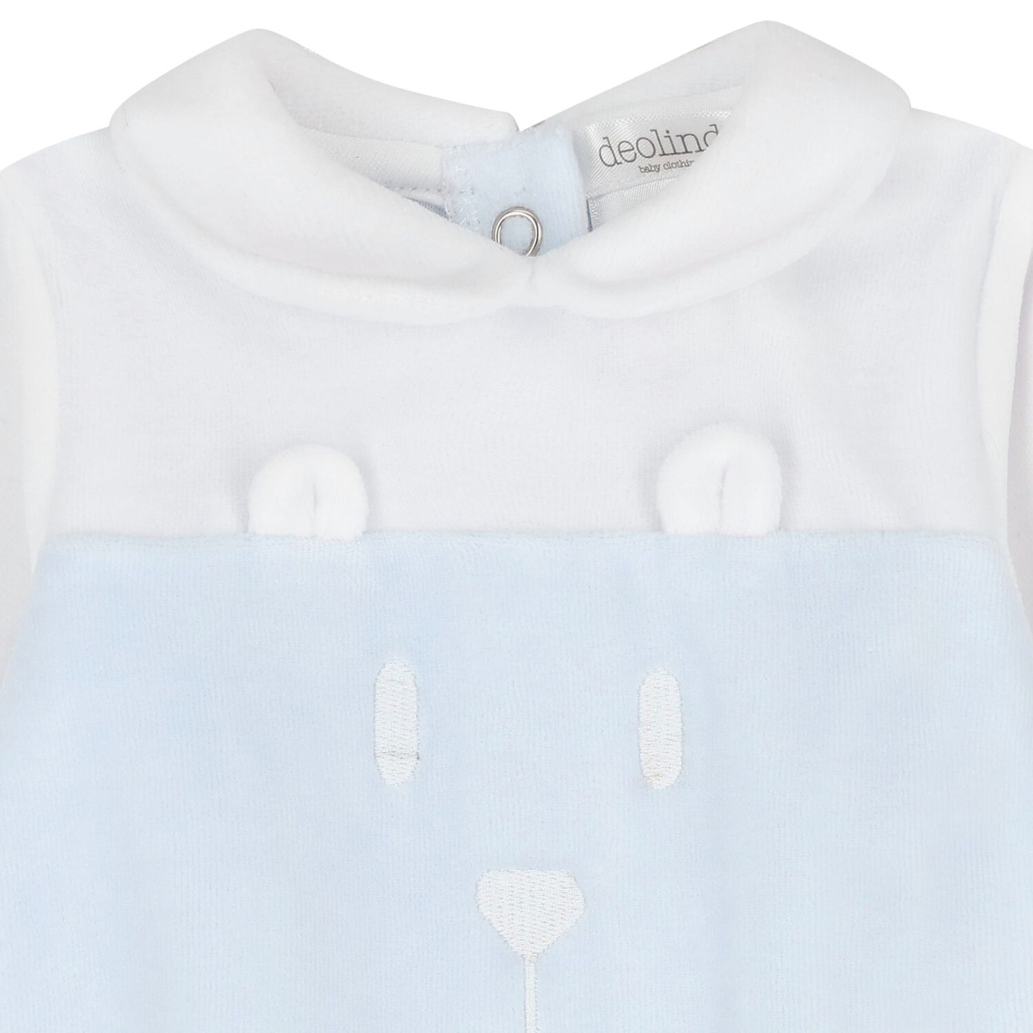 Baby Boys White & Blue Teddy Bear Babygrow Gift Set, 2, hi-res