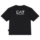 Boys Black Logo T-Shirt, 2, hi-res