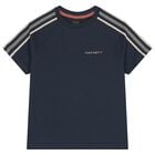 Boys Navy Blue Logo T-Shirt, 1, hi-res