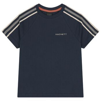 Boys Navy Blue Logo T-Shirt