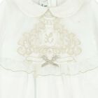 Baby Girls White & Gold Babygrow, 1, hi-res