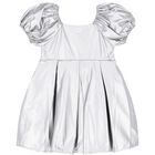 Girls Silver Dress, 1, hi-res