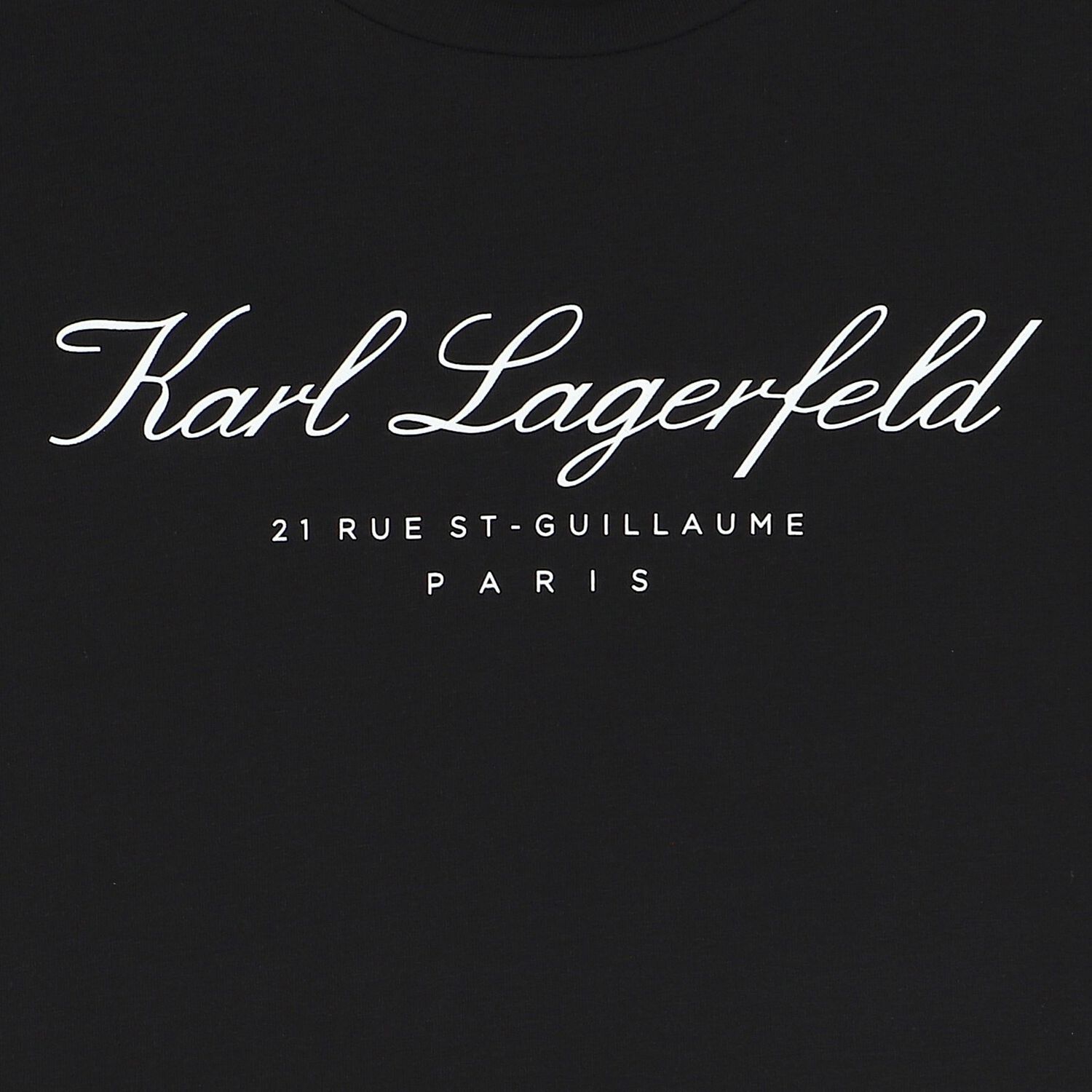 Girls Black Logo T-Shirt, 1, hi-res