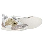 Girls White Embellished Butterfly Trainers, 1, hi-res
