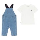 Blue Denim Younger Dungaree Set, 1, hi-res