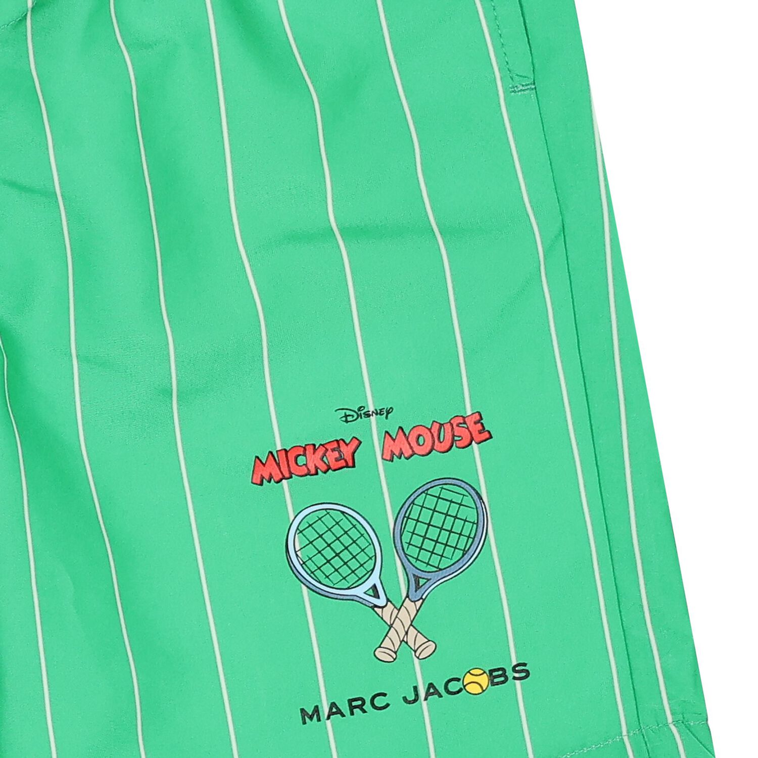 Boys Green Striped Swim Shorts, 1, hi-res