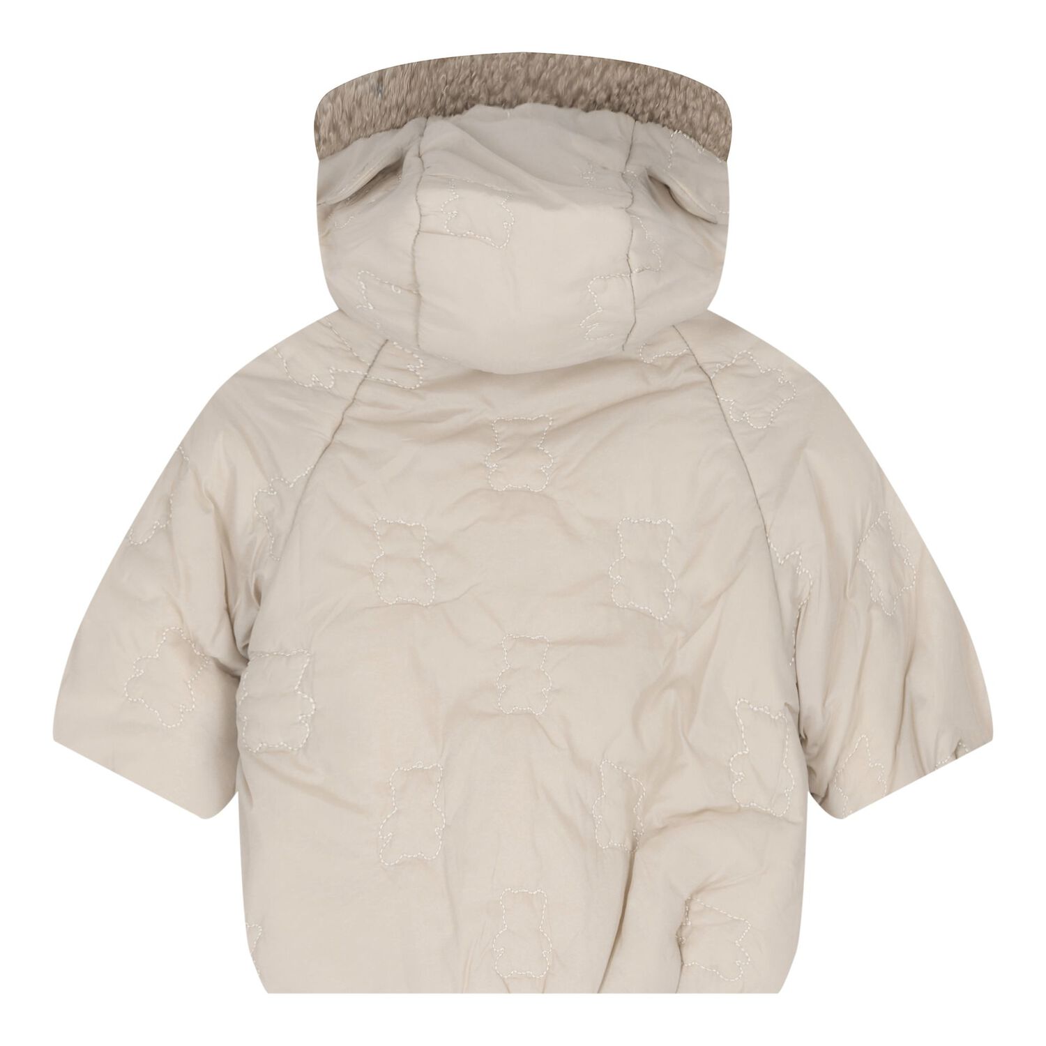 Baby Boys Beige & Ivory Reversible Coat, 1, hi-res