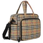 Beige Vintage Check Baby Changing Bag, 1, hi-res