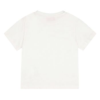 Younger Girls White Logo T-Shirt