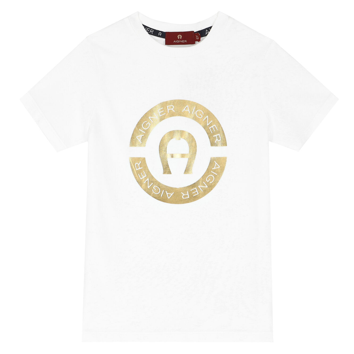 Boys White Logo T-Shirt, 1, hi-res image number null