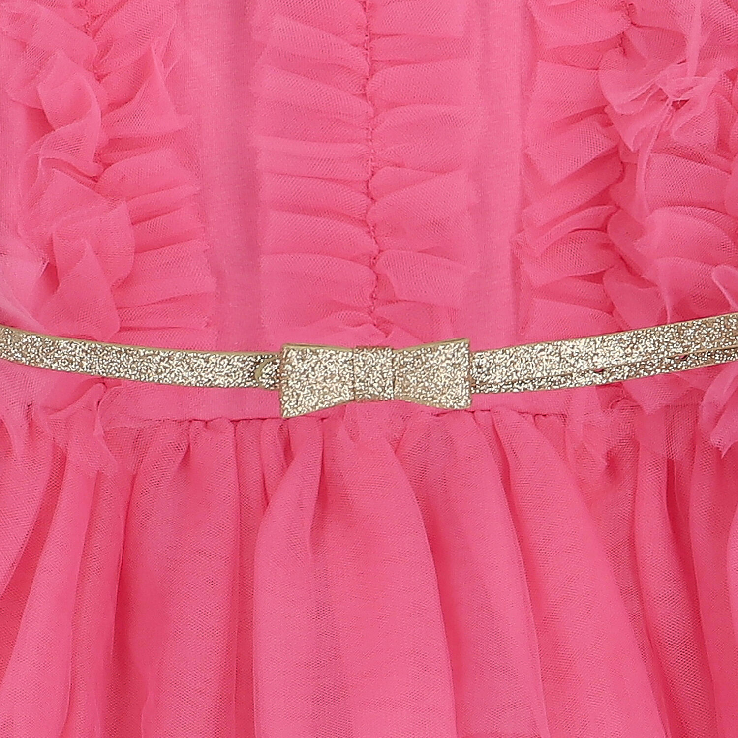 Girls Pink Tulle Dress, 1, hi-res