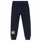 Boys Navy Blue & Red Tracksuit, 1, hi-res