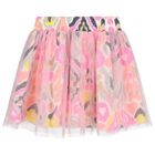 Girls Pink Abstract Skirt, 1, hi-res