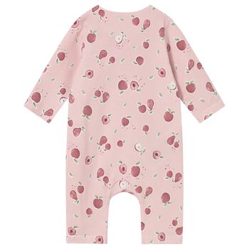 Baby Girls Pink Apples Romper
