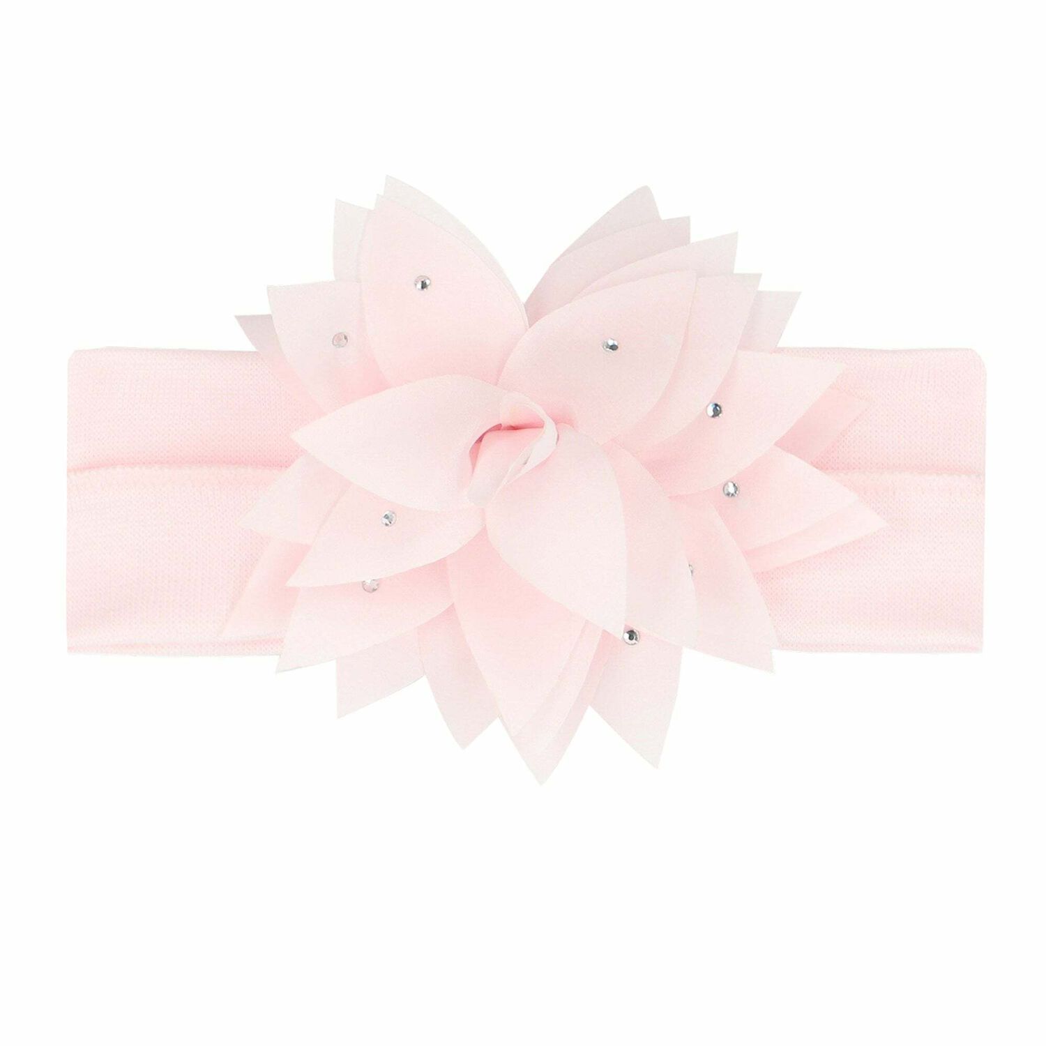 Baby Girls Pink Flower Headband, 1, hi-res