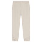 Girls Beige Bow Tracksuit, 1, hi-res