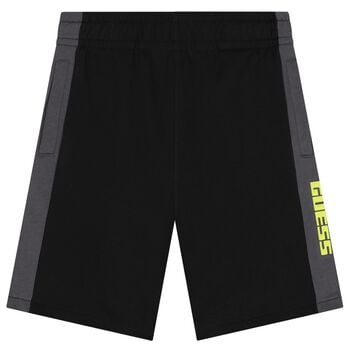 Boys Black Logo Shorts