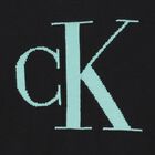 Boys Black Logo Knitted Sweater, 1, hi-res