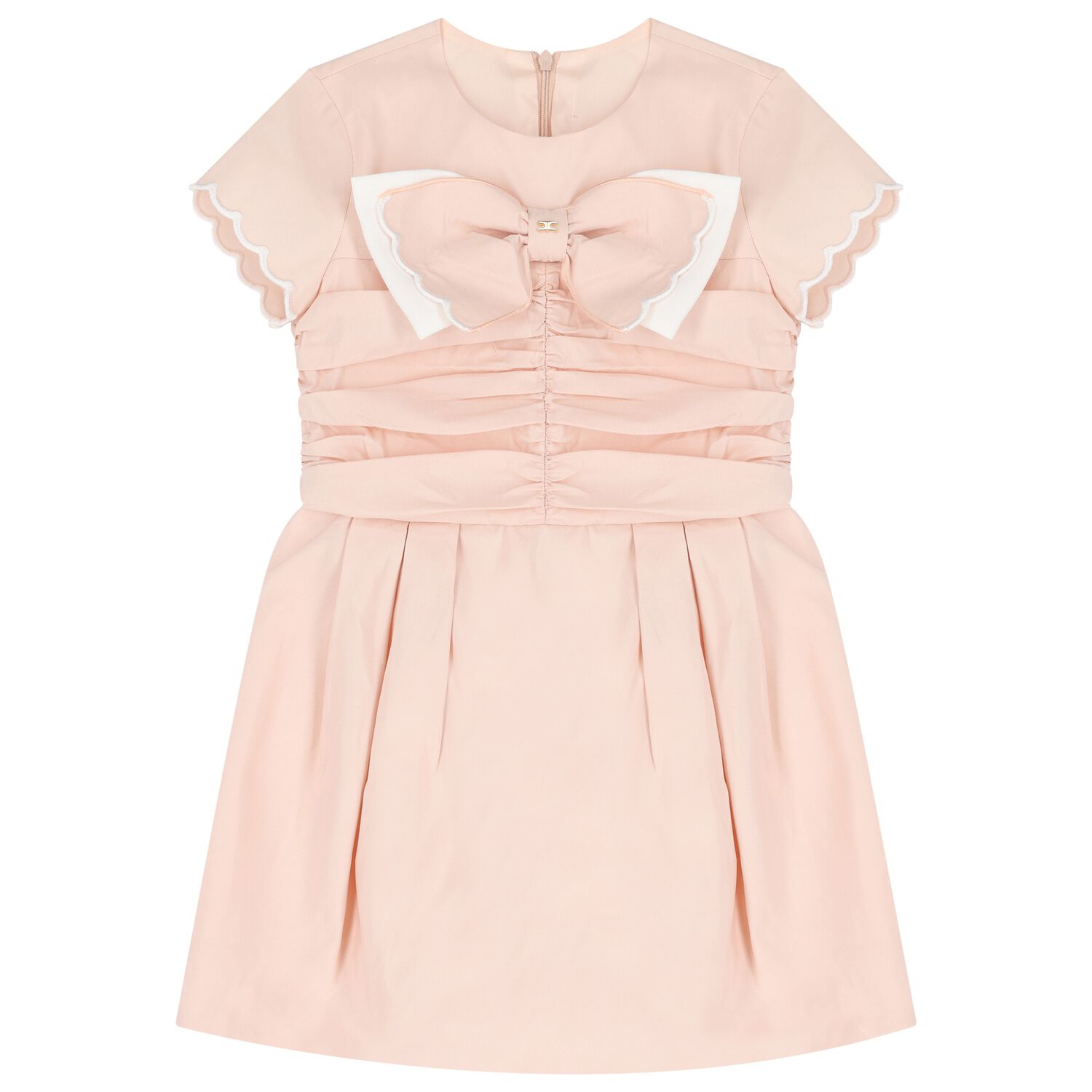 Girls Pink Bow Dress, 1, hi-res image number null