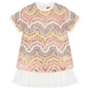 Girls Multi-Coloured Sequin Dress