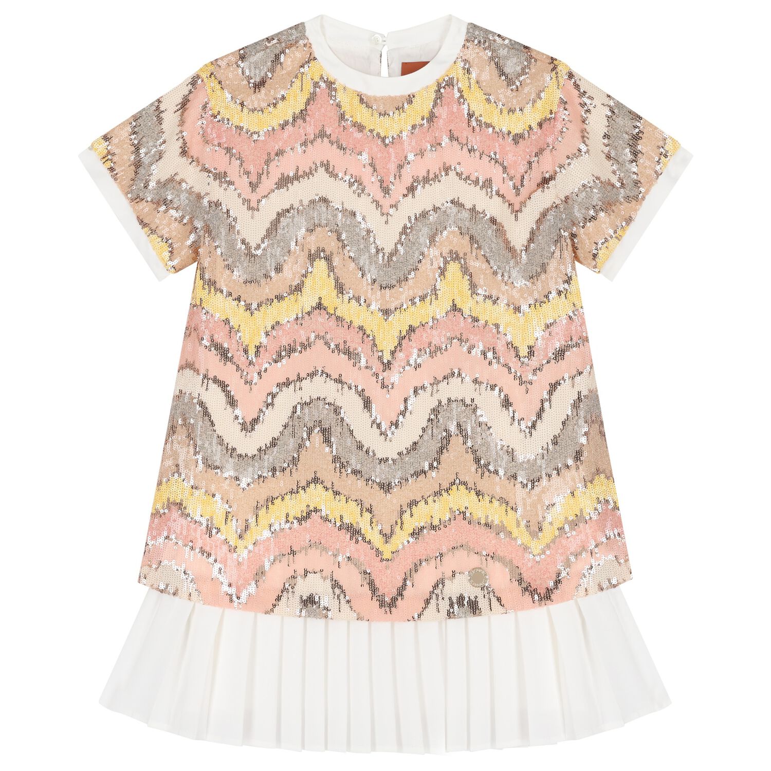 Girls Multi-Coloured Sequin Dress, 1, hi-res image number null