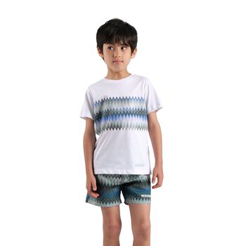 Boys Navy Blue & Blue Swim Shorts