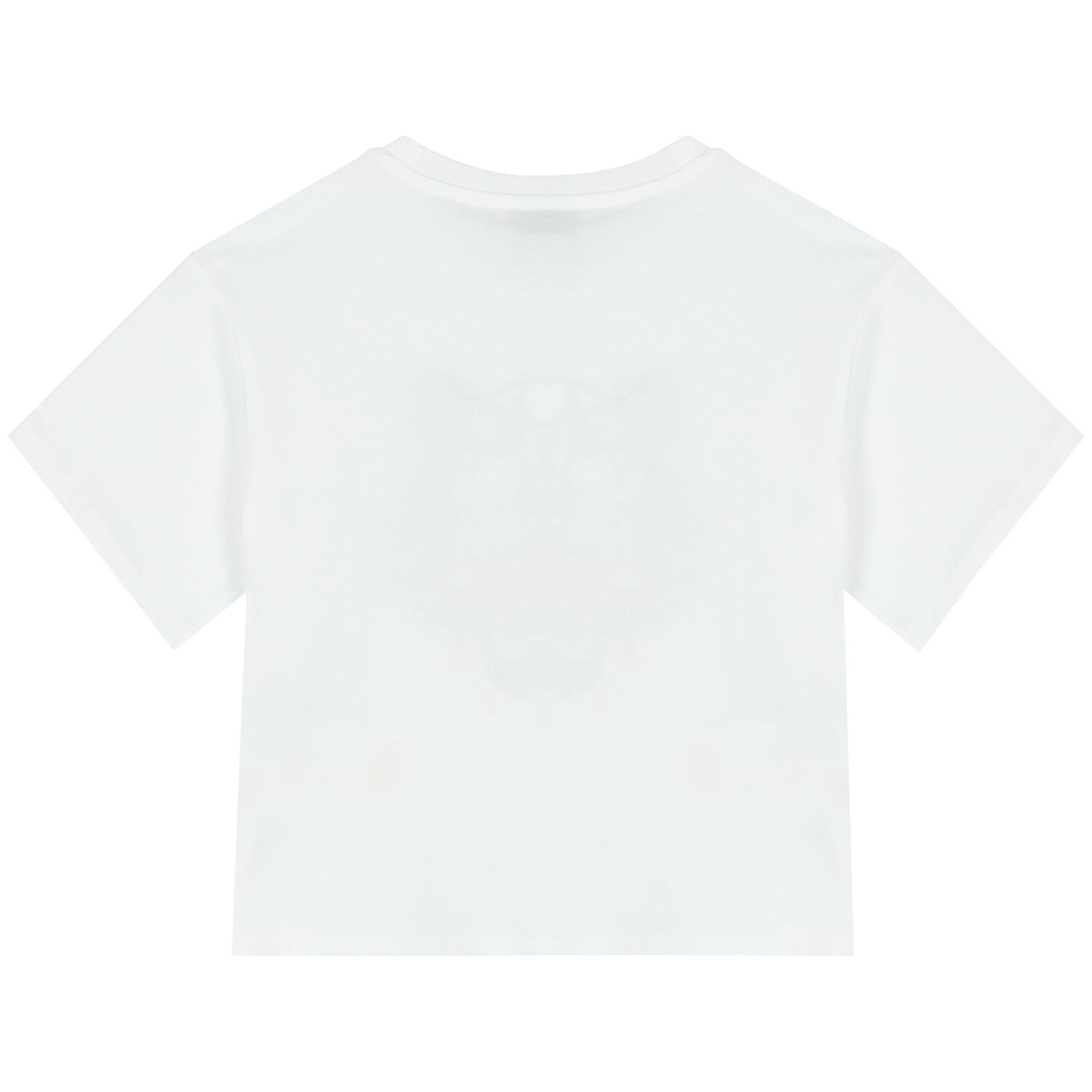 Girls White Tiger Logo T-Shirt, 1, hi-res