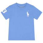 Boys Blue Logo T-Shirt, 1, hi-res