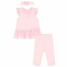 Baby Girls Pink Dress Set, 1, hi-res